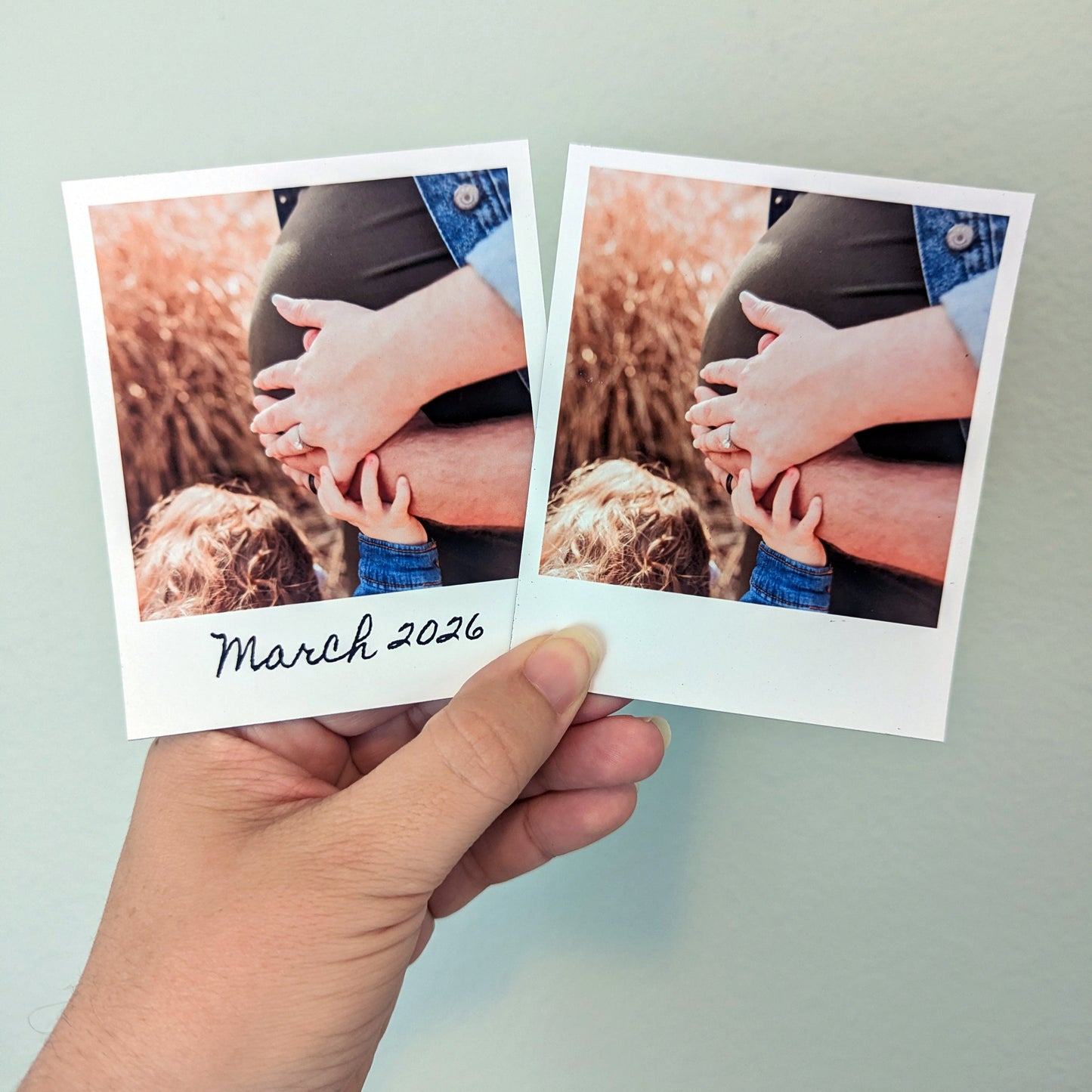 Custom Classic Polaroid Style Magnet (3.5" x 4.2")