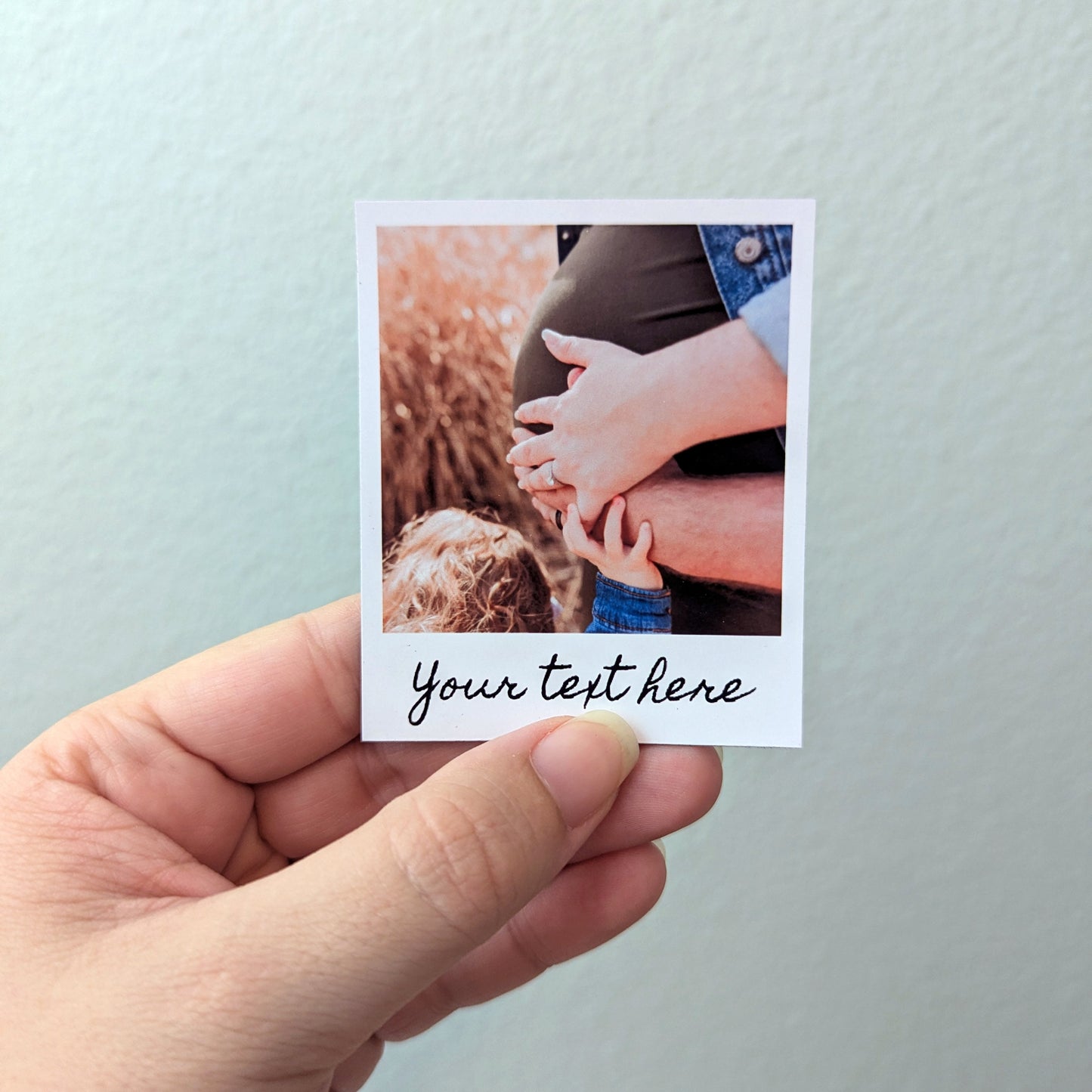 Custom Mini Polaroid Style Magnet (2.5" x 3")