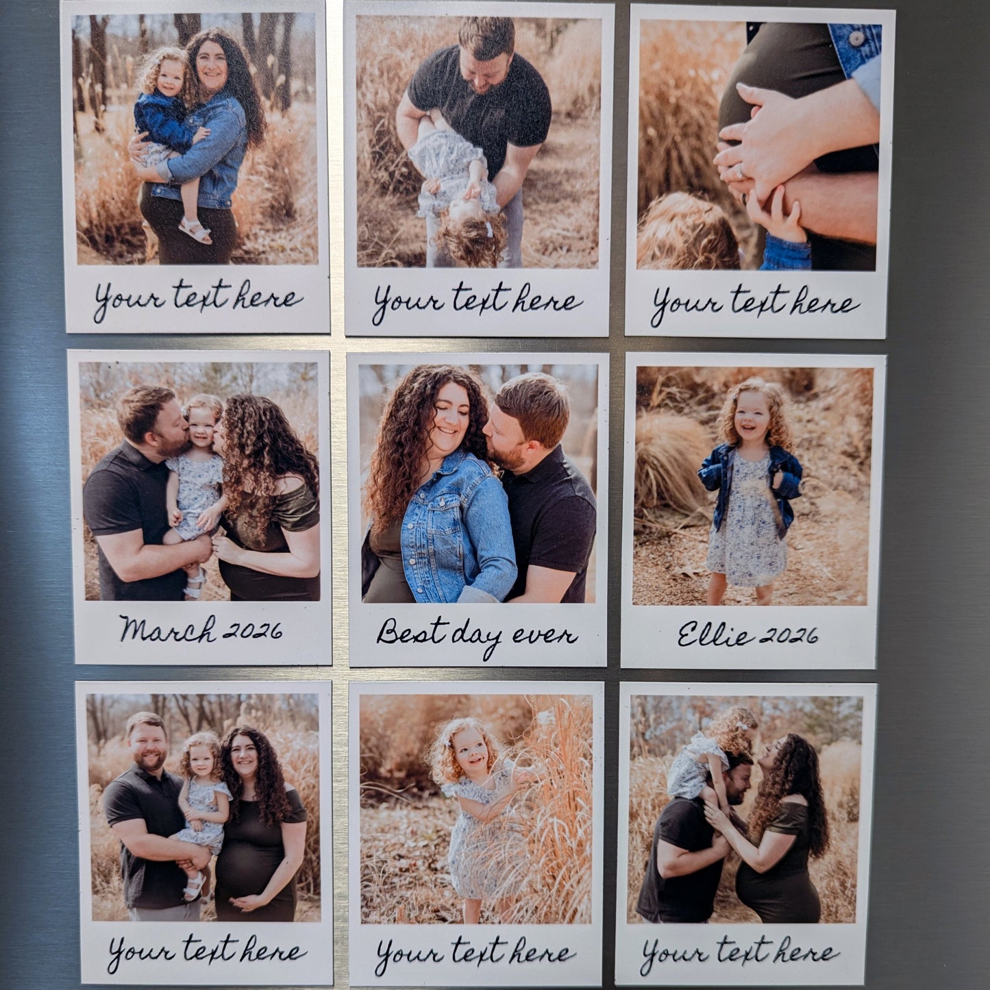 Custom Mini Polaroid Style Magnet (2.5" x 3")