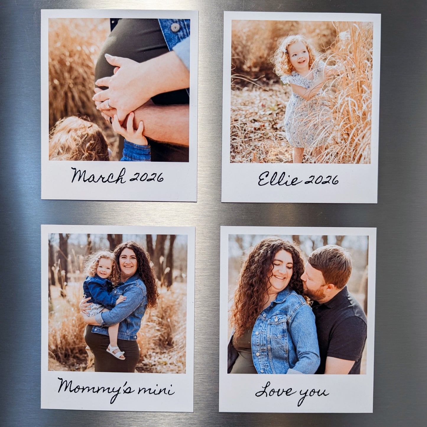 Custom Classic Polaroid Style Magnet (3.5" x 4.2")